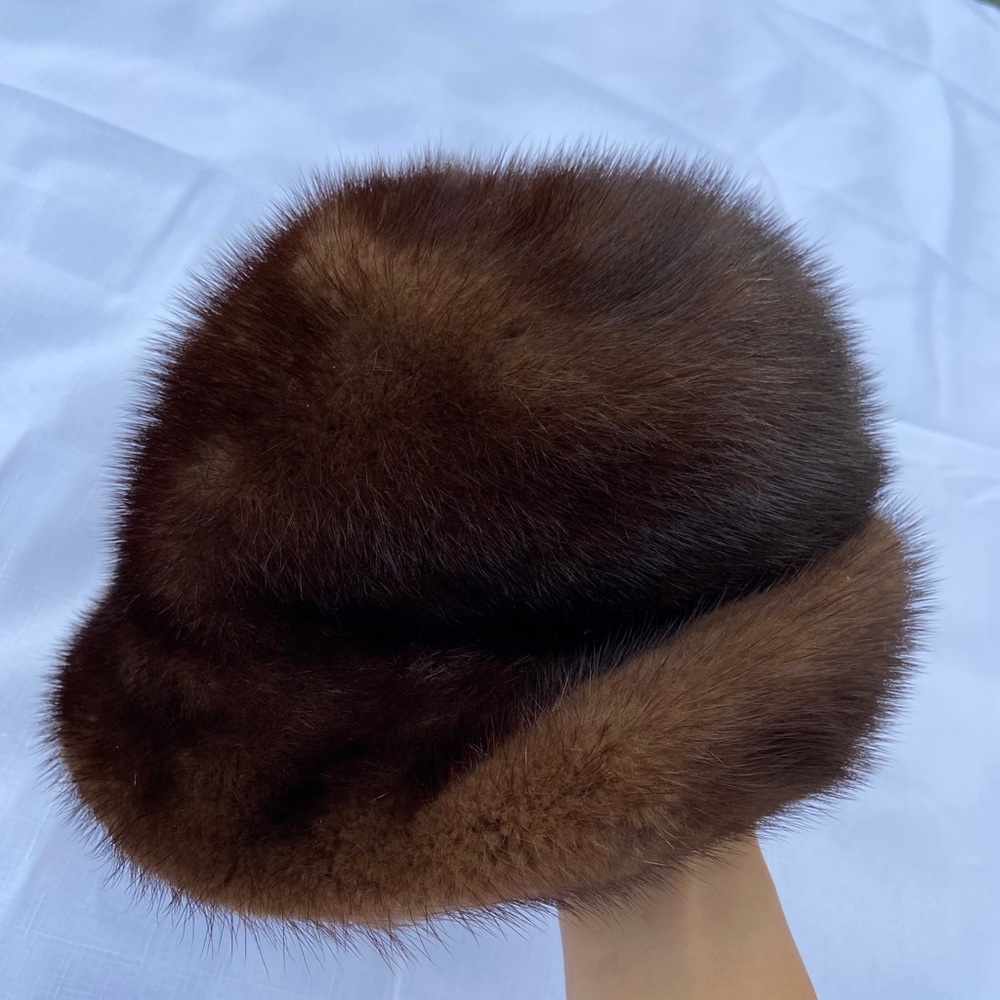 Vintage MINK Fur Hat -United Hatters Cap&Millinery
